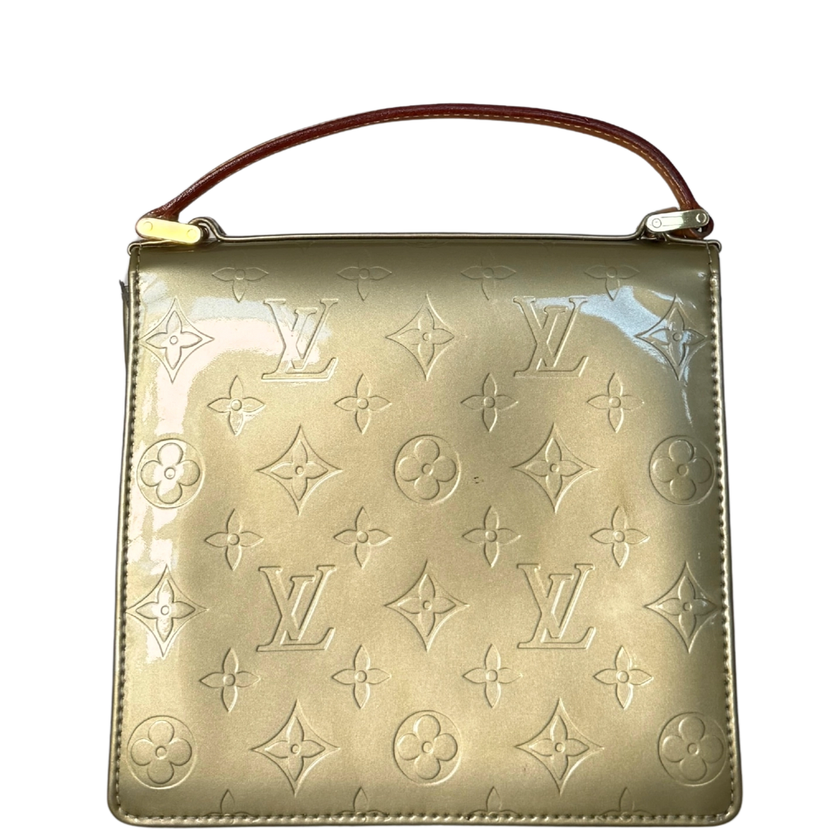 Louis Vuitton Monogram Vernis Spring Street Tasche Grün / akzeptabel Louis Vuitton