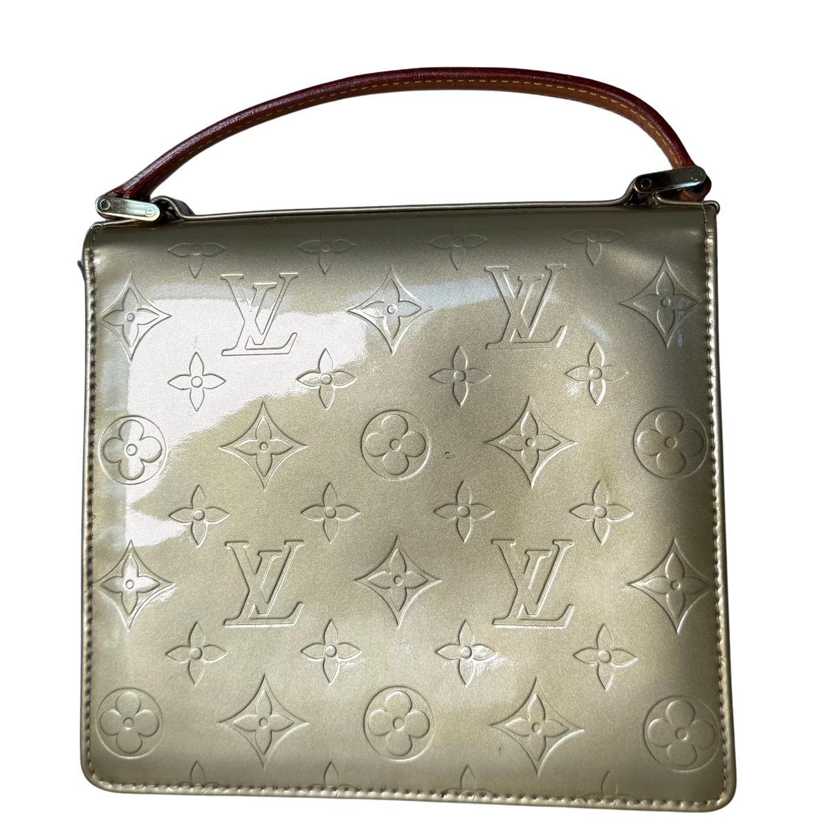 Louis Vuitton Monogram Vernis Spring Street Tasche Grün / akzeptabel Louis Vuitton
