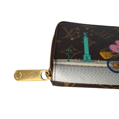 Louis Vuitton Zippy Vivienne Holiday Monogram Canvas Bruin