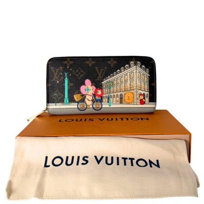Louis Vuitton Zippy Vivienne Holiday Monogram Canvas Bruin