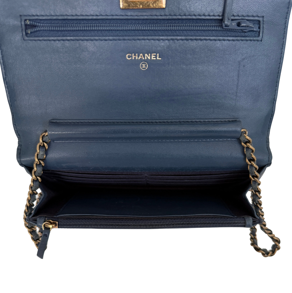 Chanel Wallet on Chain 2.55 Reissue Marineblau / gut Chanel