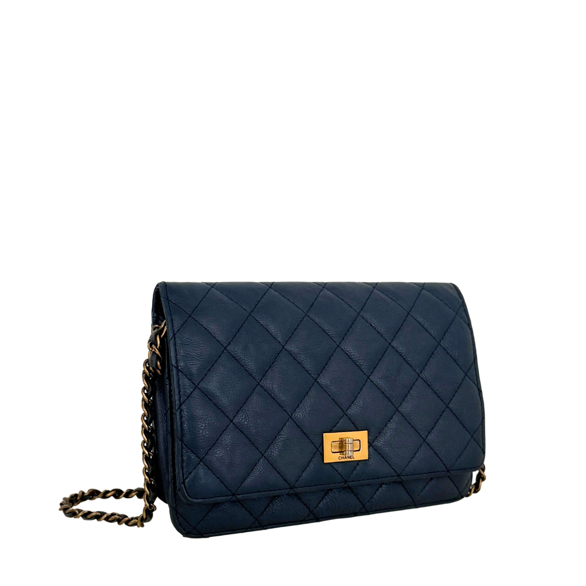 Chanel Wallet on Chain 2.55 Reissue Marineblau / gut Chanel
