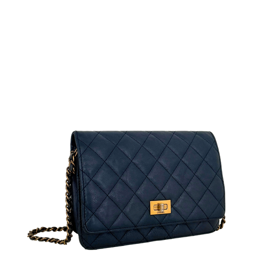 Chanel Wallet on Chain 2.55 Reissue Marineblau / gut Chanel