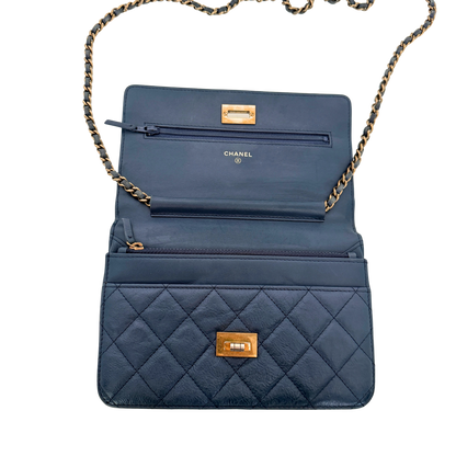 Chanel Wallet on Chain 2.55 Reissue Marineblau / gut Chanel