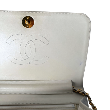 Chanel Timeless Wallet on Chain WOC Weiß / gut Chanel