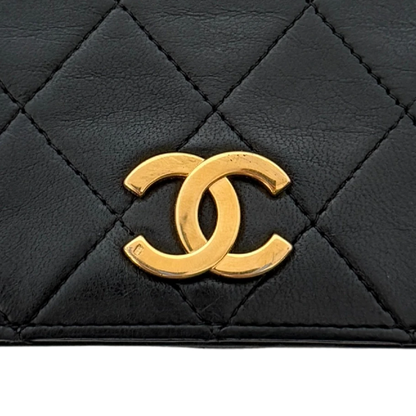 Chanel Timeless Wallet on Chain WOC Lammleder Schwarz / gut Chanel