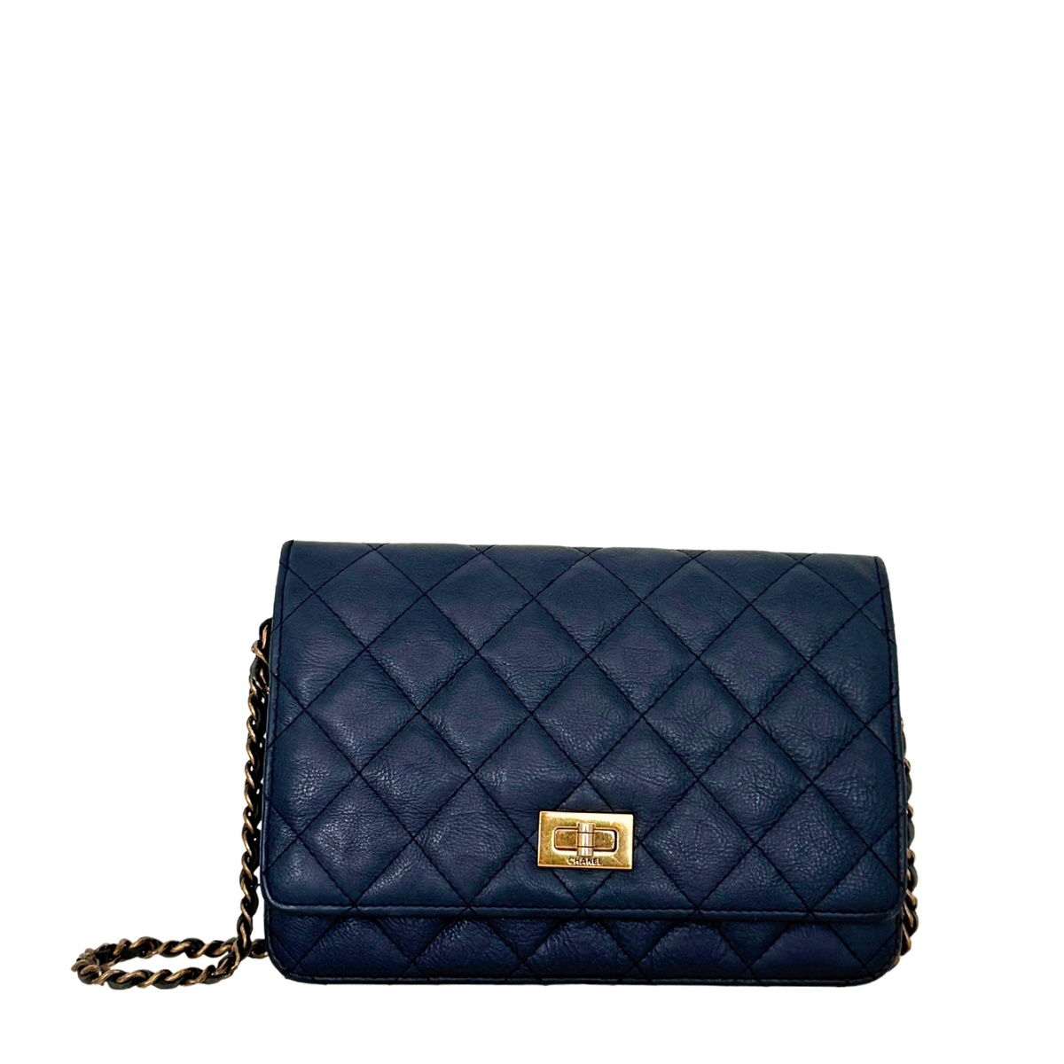 Chanel Wallet on Chain 2.55 Reissue Marineblau / gut Chanel