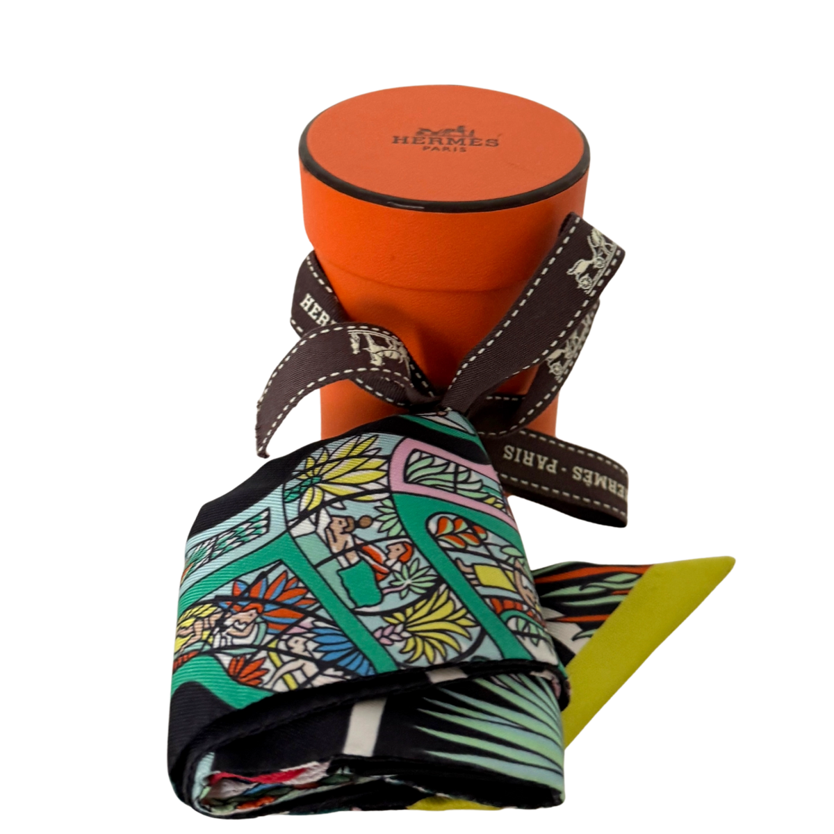 Hermès Twilly Weltausstellung schwarz / neuwertig Hermès