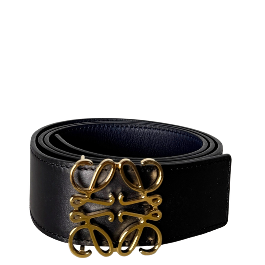Loewe Anagram Wendegürtel Größe 90 Schwarz / neuwertig Loewe