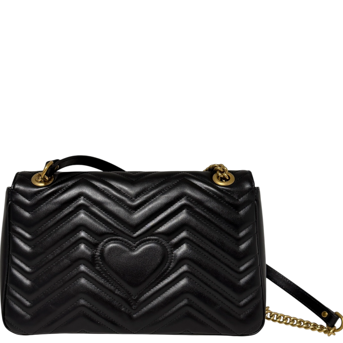 Gucci GG Marmont Medium Leder schwarz aktuelle Version  / neuwertig Gucci