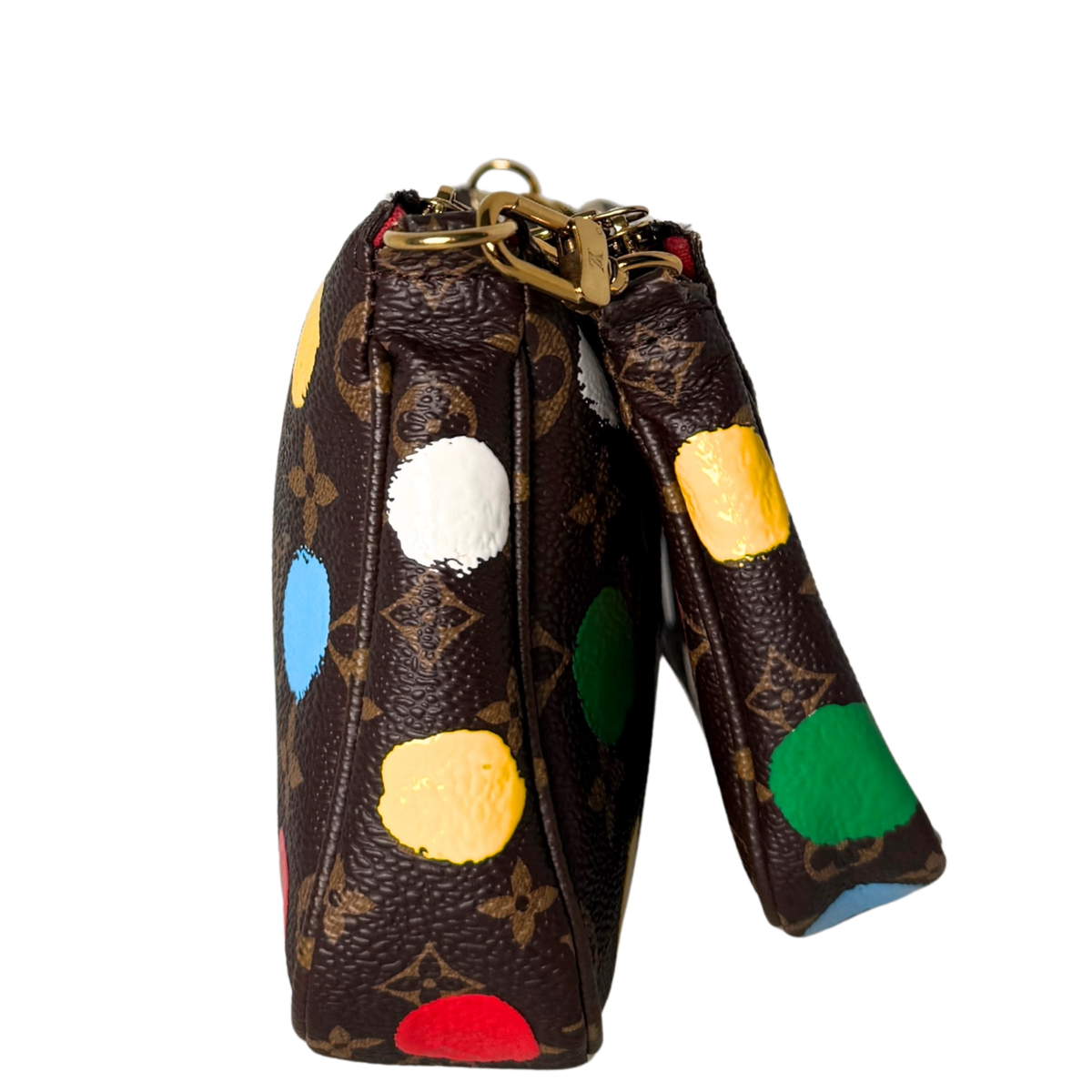 Louis Vuitton x Yayoi Kusama Multi Pochette Accessoires Monogram Multicolor M46385 / sehr gut Louis Vuitton