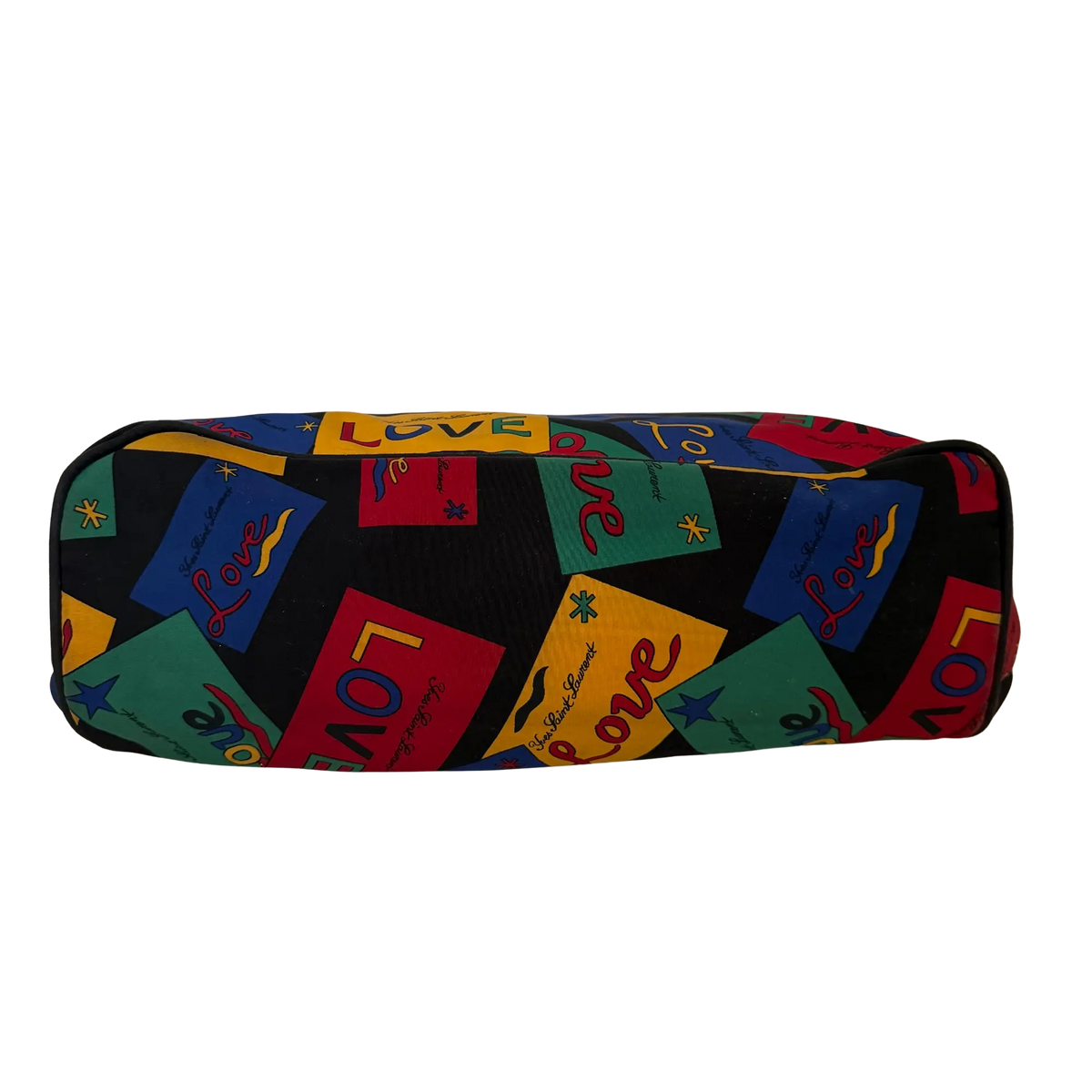 Yves Saint Laurent Love Printed Nylon Handtasche Bunt / gut Saint Laurent
