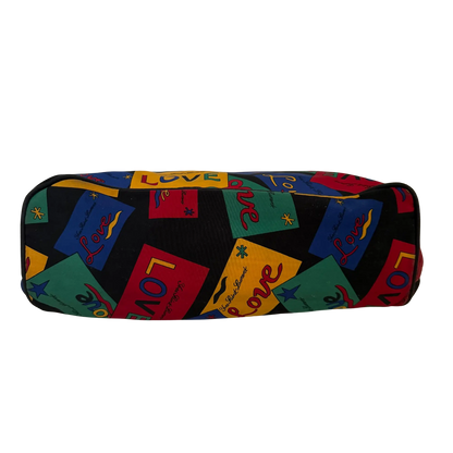 Yves Saint Laurent Love Printed Nylon Handtasche Bunt / gut Saint Laurent
