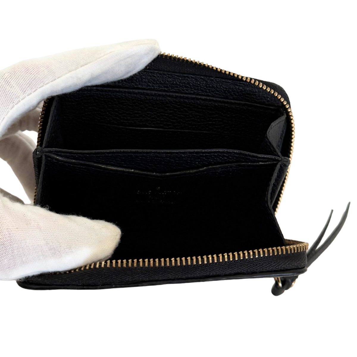 Louis Vuitton Zippy Coin Geldbörse M60574 Schwarz / sehr gut Echtheitscheck