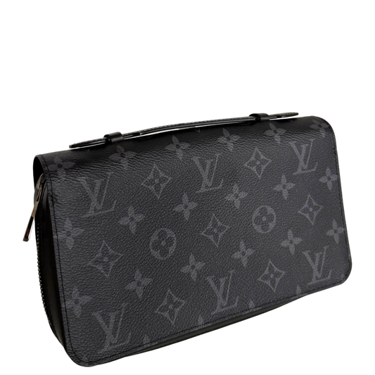Louis Vuitton Zippy XL Wallet Monogram Eclipse M61698 Schwarz / neuwertig Louis Vuitton