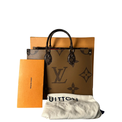 Louis Vuitton onthego MM Monogram Reverse Canvas M45321 / neuwertig Louis Vuitton