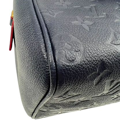 Louis Vuitton Speedy 25 Bandouliere Monogram empreinte Leder marine / sehr gut Louis Vuitton
