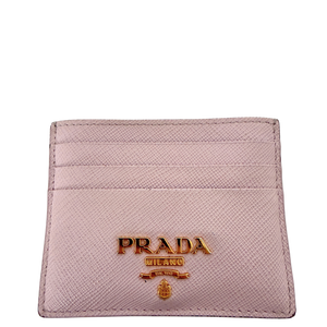 Prada Kaartetui van Saffianoleer roze