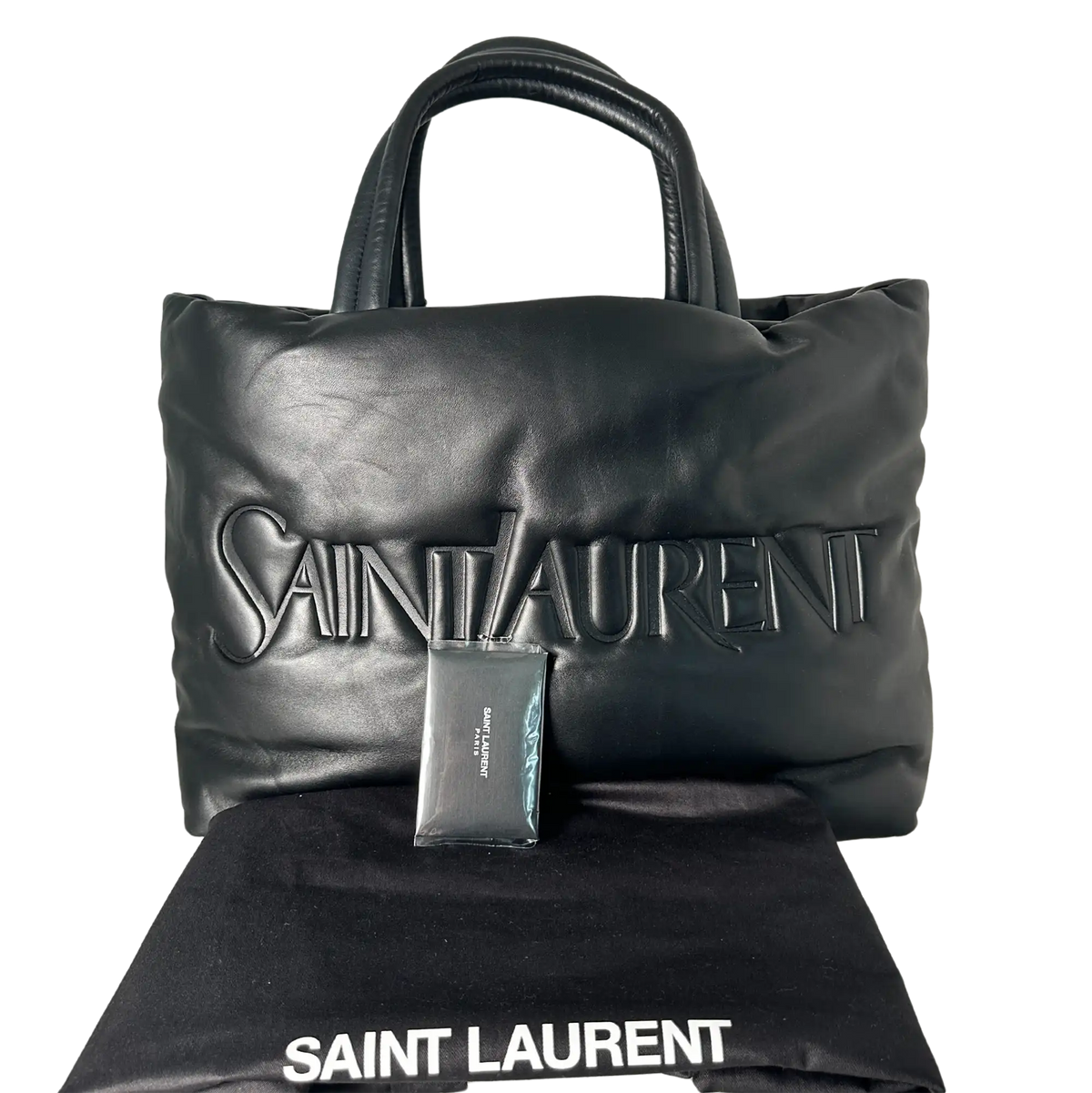 Saint Laurent Bag New Tote 1000 black Shopper Lammleder / ungetragen Saint Laurent