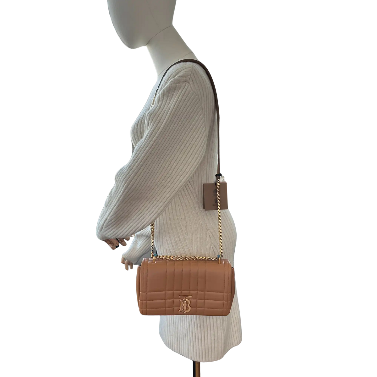 Burberry kleine Lola Handtasche Leder braun / ungetragen Burberry