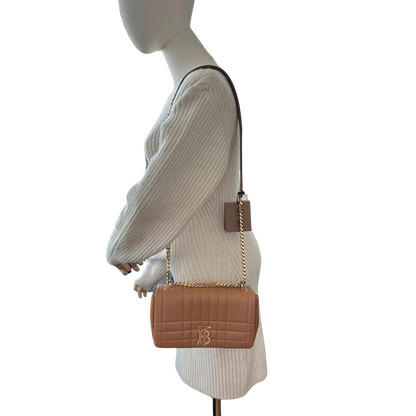 Burberry kleine Lola Handtasche Leder braun / ungetragen Burberry