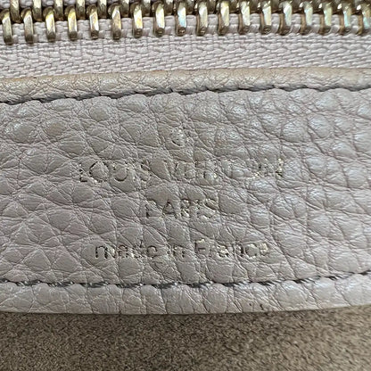 Louis Vuitton Mahina Selene MM Tasche Leder Taupe / gut Louis Vuitton