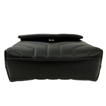 Saint Laurent YSL LouLou Toy schwarz silber Hardware Leder / sehr gut Saint Laurent
