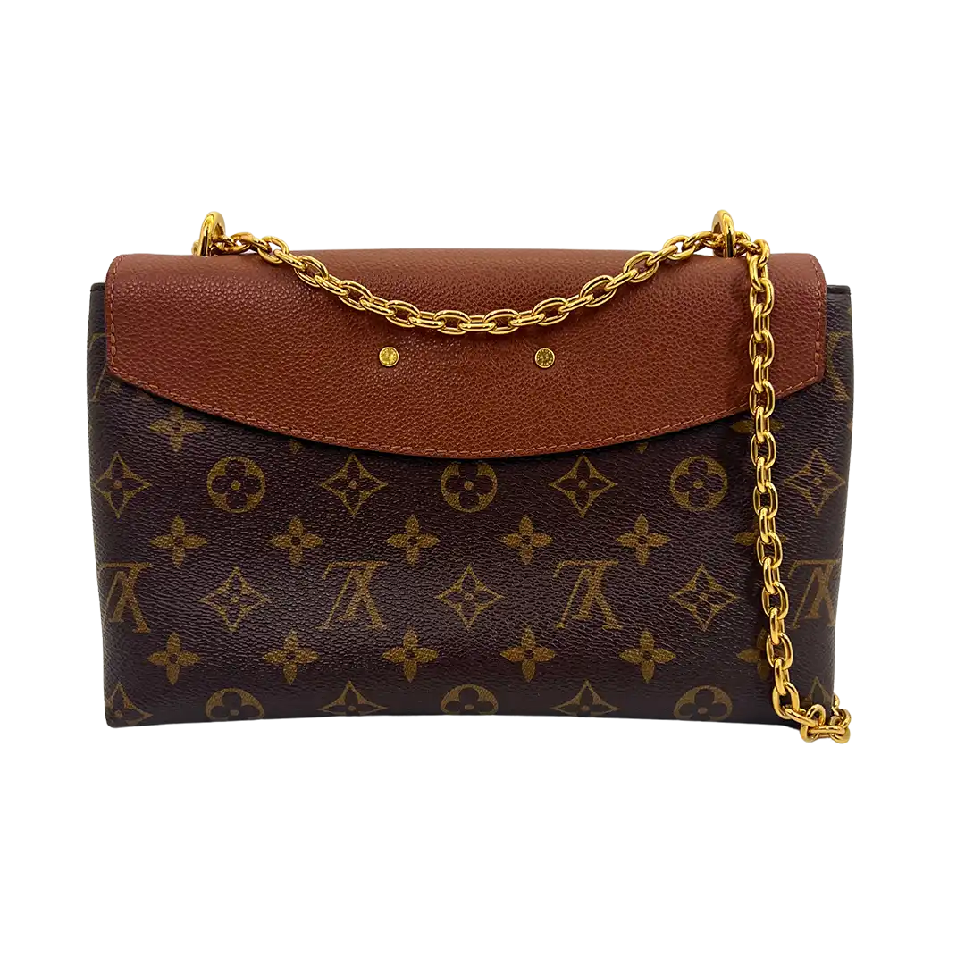 Louis Vuitton Saint Placide Monogram Canvas und Leder Tasche braun / sehr gut Louis Vuitton