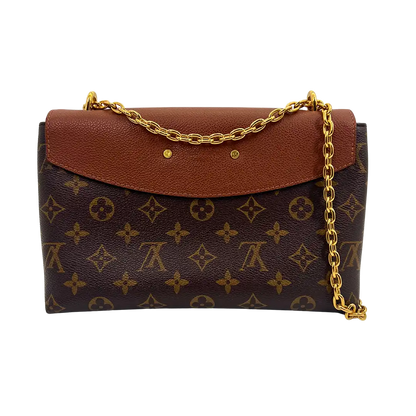 Louis Vuitton Saint Placide Monogram Canvas und Leder Tasche braun / sehr gut Louis Vuitton