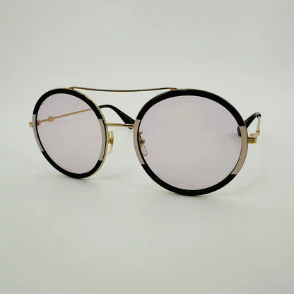 Gucci Damen GG0061S 006 Sonnenbrille, schwarz gold creme  56 / sehr gut Gucci