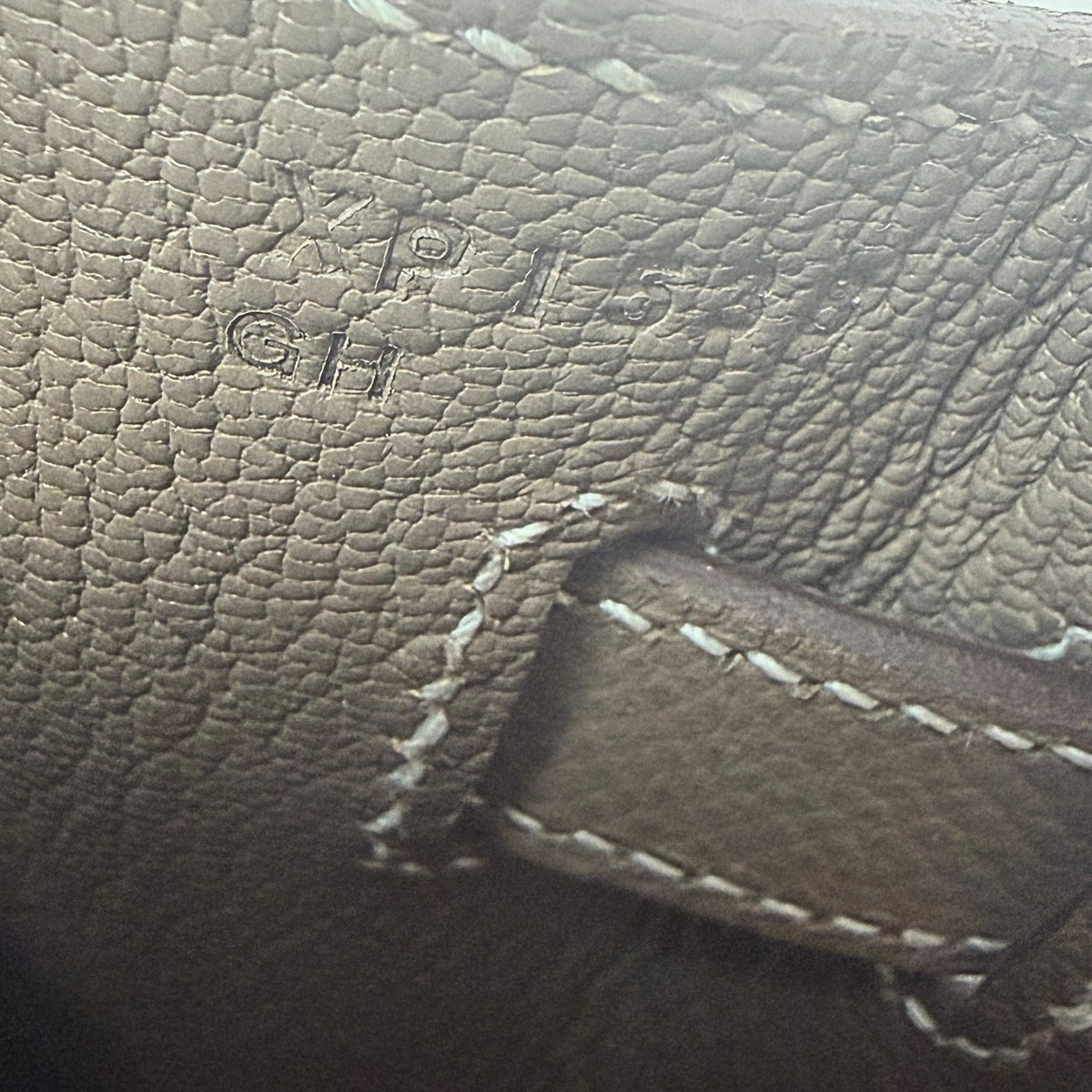 Hemès Kelly Bag 32 Sellier Epsom Leder Etoupe / sehr gut Hermès