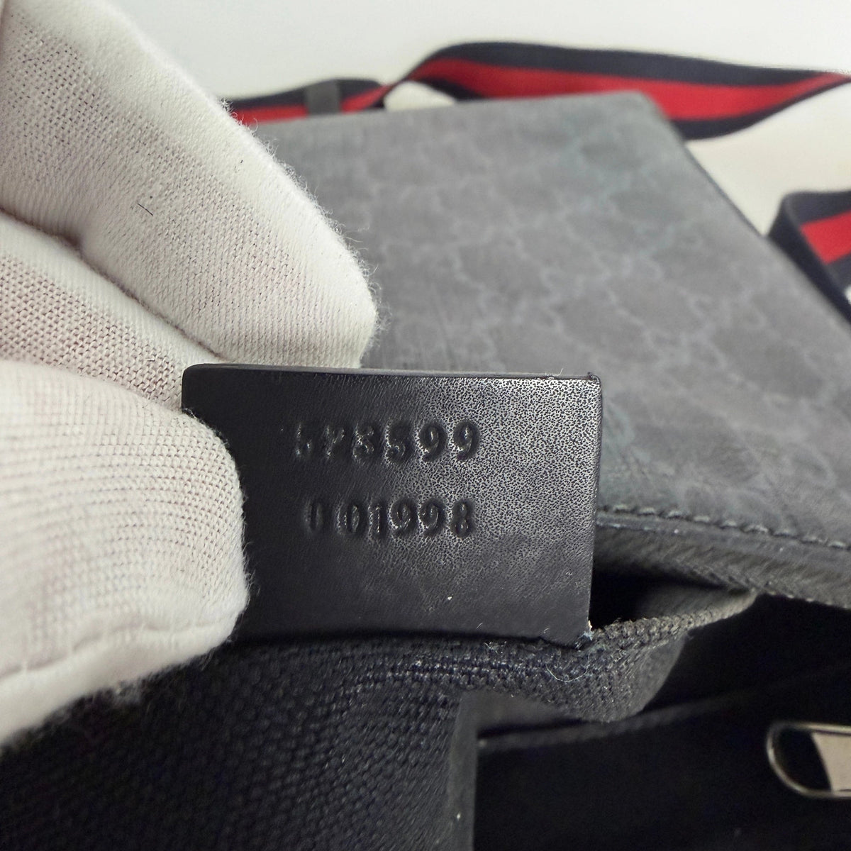 Gucci GG Supreme Messenger Bag navy / akzeptabel Gucci