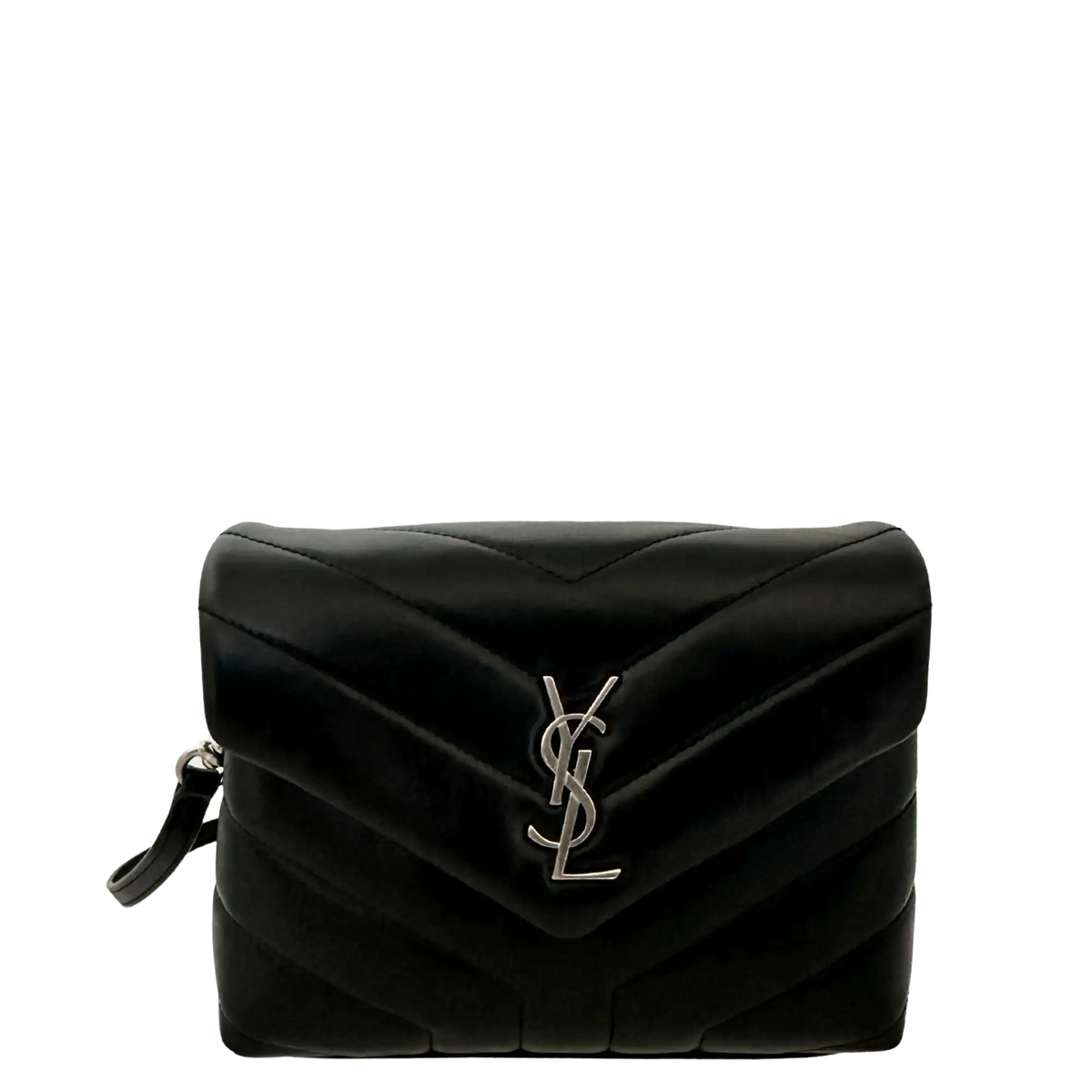Saint Laurent YSL LouLou Toy schwarz silber Hardware Leder / sehr gut Saint Laurent