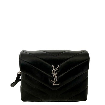 Saint Laurent YSL LouLou Toy schwarz silber Hardware Leder / sehr gut Saint Laurent