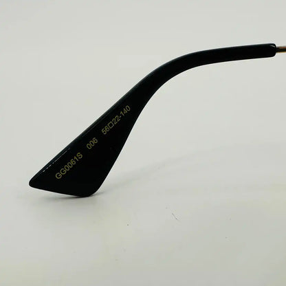Gucci Damen GG0061S 006 Sonnenbrille, schwarz gold creme  56 / sehr gut Gucci