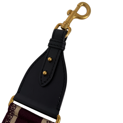 Christian Dior breiter Schulterriemen Dior Paris Stickerei bordeaux Fullset / neuwertig Dior