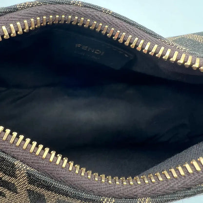 Fendi Fendigraphy Mini Mini Bag FF-Jacquardstoff in braun / sehr gut Fendi
