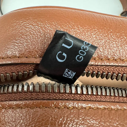 Gucci GG Marmont mittelgroß Matelassé-Leder Umhängetasche braun / sehr gut Gucci