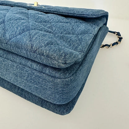 Chanel Trendy CC Top Handle Large Denim Blau / sehr gut Chanel
