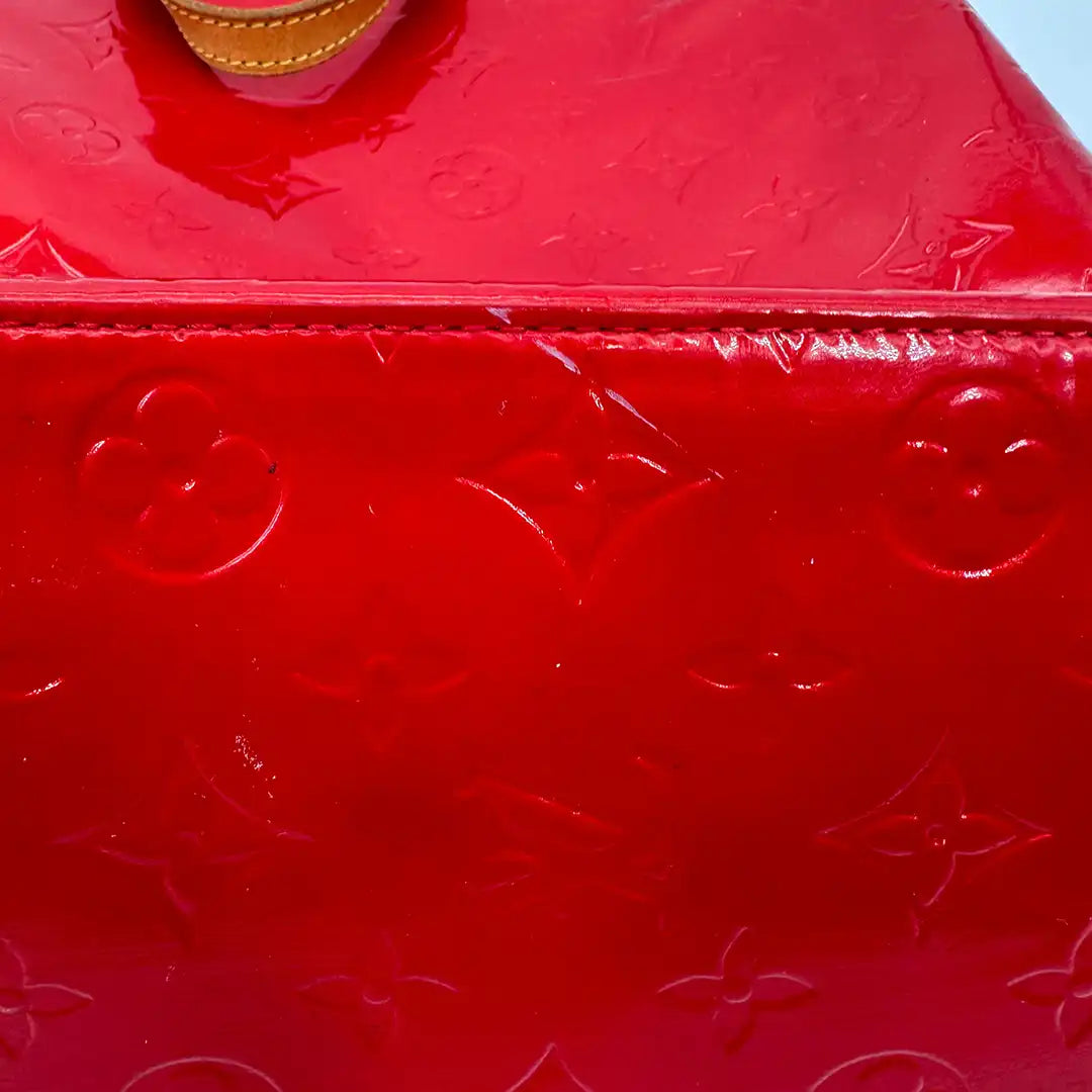 Louis Vuitton Vernis Reade MM Handtasche rot M91086 / gut Louis Vuitton