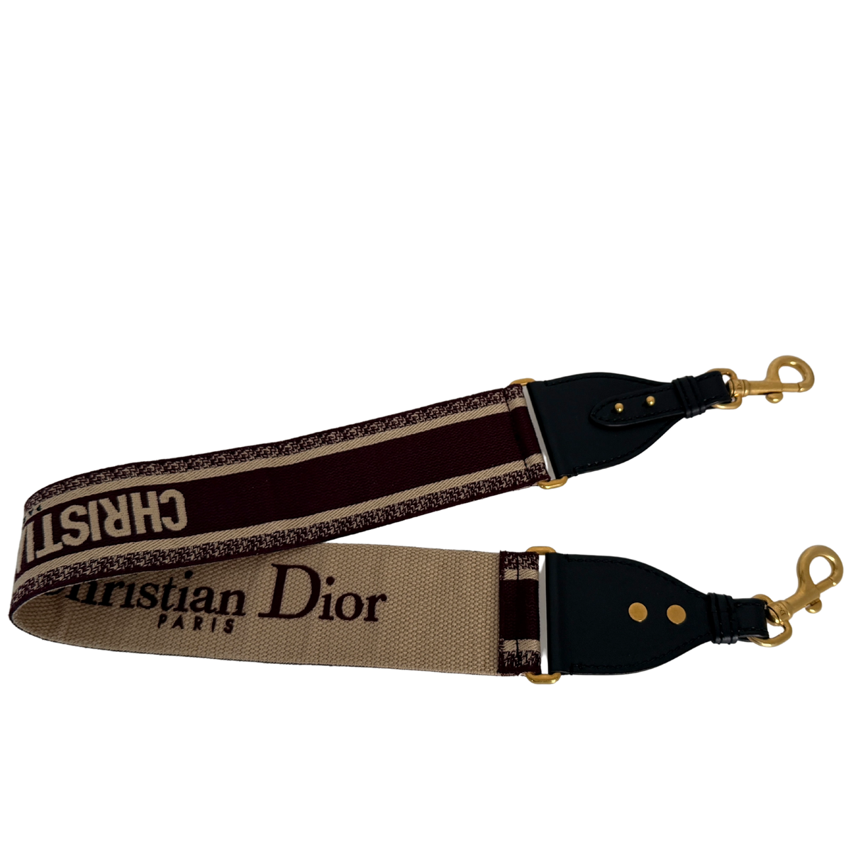 Christian Dior breiter Schulterriemen Dior Paris Stickerei bordeaux Fullset / neuwertig Dior
