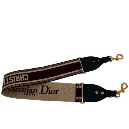 Christian Dior breiter Schulterriemen Dior Paris Stickerei bordeaux Fullset / neuwertig Dior
