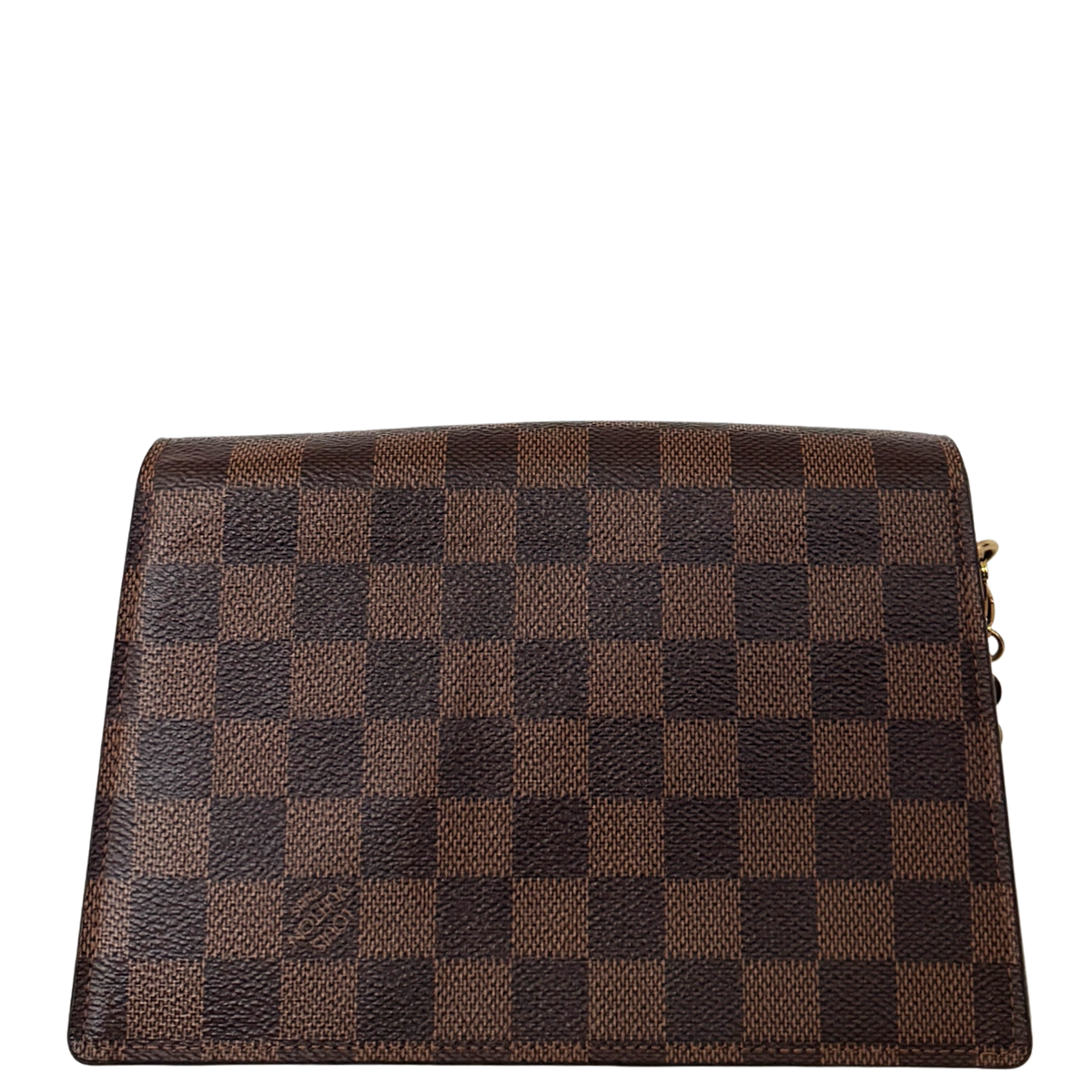 Louis Vuitton Croisette Wallet on Chain Damier Ebene Bruin