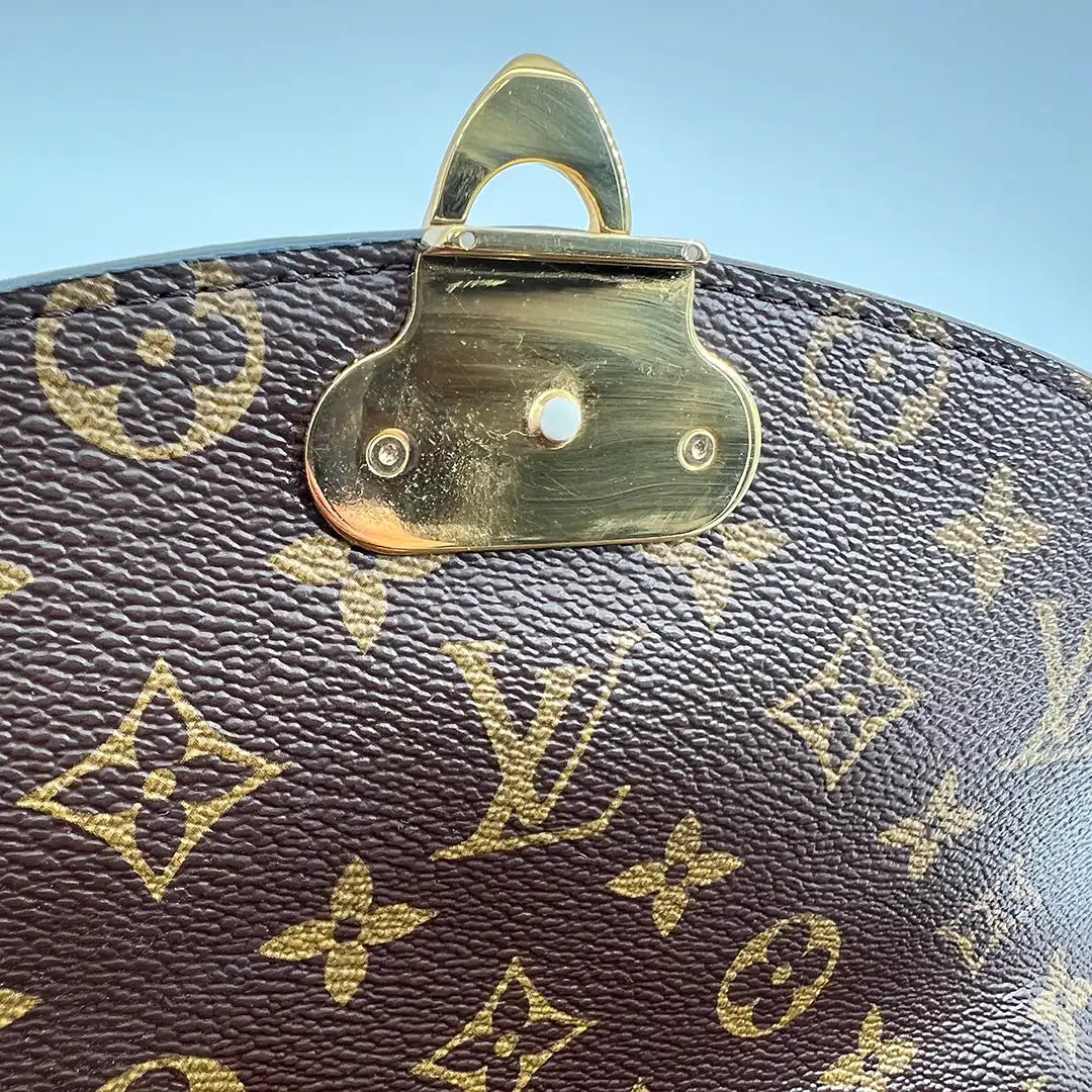 Louis Vuitton Saint Placide Monogram Canvas und Leder Tasche braun / sehr gut Louis Vuitton