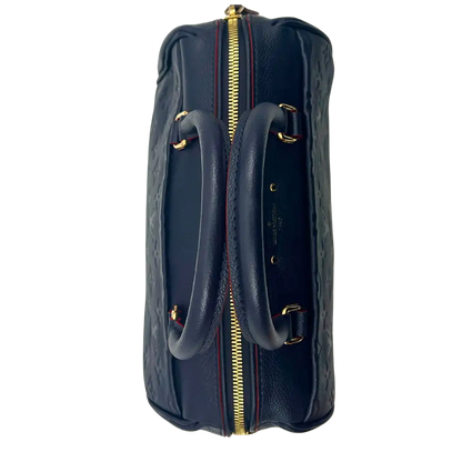 Louis Vuitton Speedy 25 Bandouliere Monogram empreinte Leder marine / sehr gut Louis Vuitton