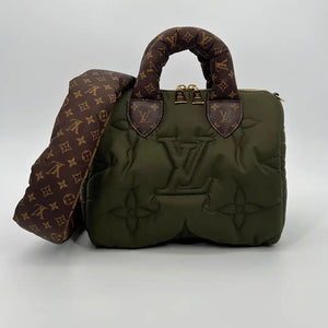 Louis Vuitton Speedy Bandouliere 25 Pilllow Khaki groen