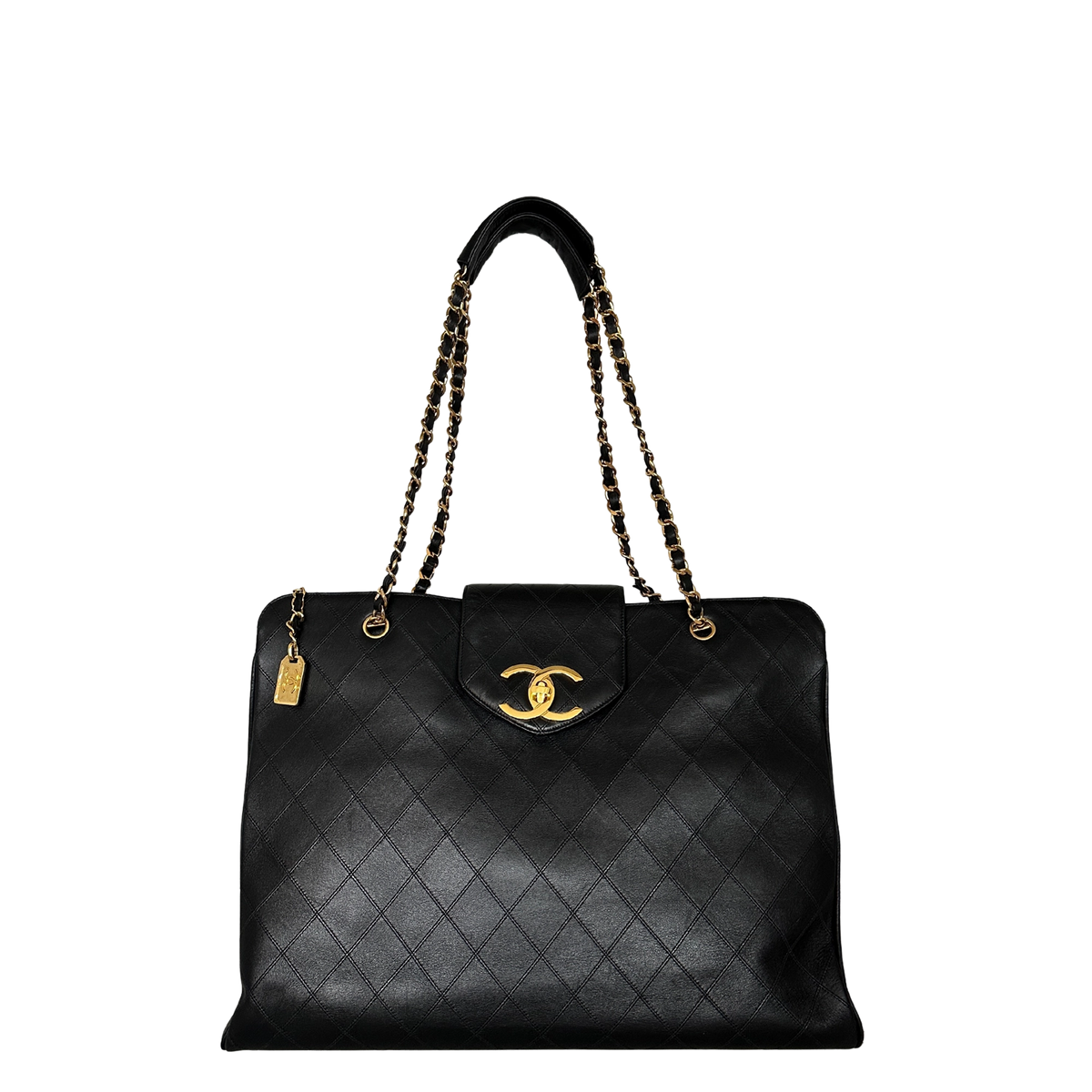 Chanel Supermodel Weekender Vintage 24k vergoldet mit ID Card / Invest / sehr gut Chanel