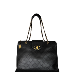 Chanel Supermodel Weekender Vintage 24k vergoldet mit ID Card