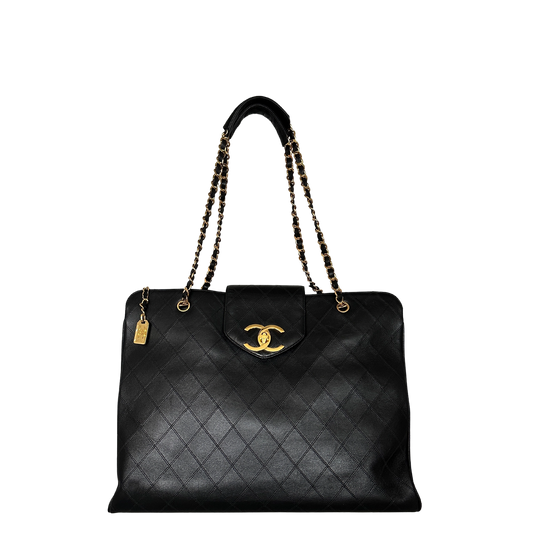 Chanel Supermodel Weekender Vintage 24k vergoldet mit ID Card / Invest / sehr gut Chanel
