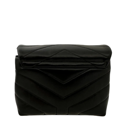 Saint Laurent YSL LouLou Toy schwarz silber Hardware Leder / sehr gut Saint Laurent